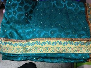 Elegant Green Saree