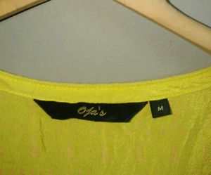 Yellow Embroidered Kurta