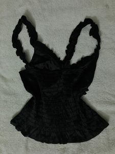 ♱⋆.Gothic satin top.⋆♱