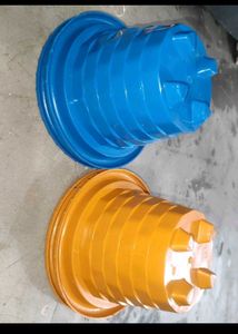 Set of 10 Plastic Plant Pots
