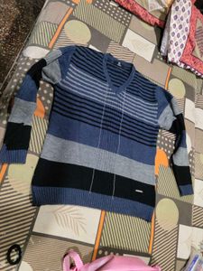 Striped V-Neck Sweater