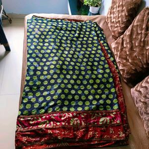 🛍️ Rubber Print Black Saree⭐⭐⭐⭐⭐