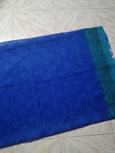 Blue Printed Saree