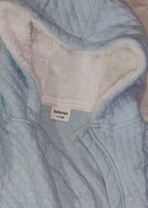 Baby Blue Hooded Romper