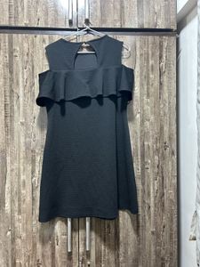 Black Cold Shoulder One Piece