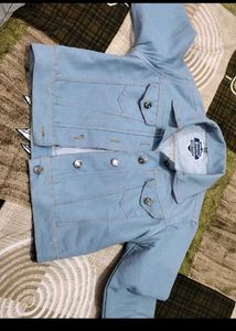 Denim, Jacket Usednjust 3/4 Time Like New Bust 28/