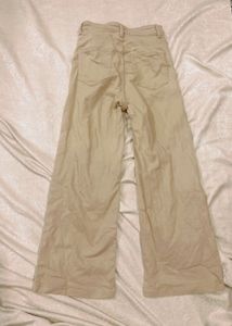 H&amp;M Wide Leg Beige Jeans