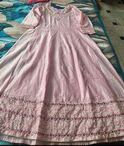 Pink Floral Dupatta