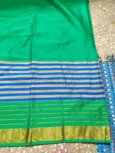 Green &amp; Blue Saree