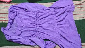 Purple single piece midi dress