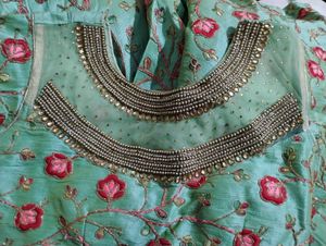 Embroidered Floral Indian Long Frock