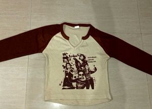 Long sleeve Graphic Print Tee