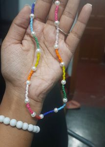 Rainbow Seed Besads Necklace
