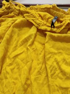 Yellow Offshoulder Top