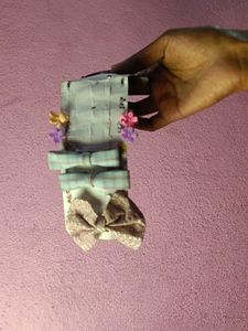 Hair Bow with rubber band set