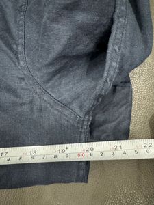 Armani Exchange Blue Linen Shirt