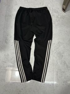 Adidas Black Track Pants with zip opening