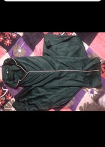 Green Satin Pajama Set