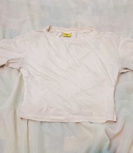 Cropped White T-Shirt