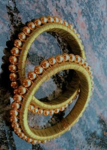 Green Silk Thread Bangles