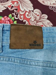 WROGN Ice Blue Denim Jean For Sale