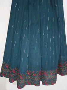 Teal Embroidered Lehenga Choli✨🔥