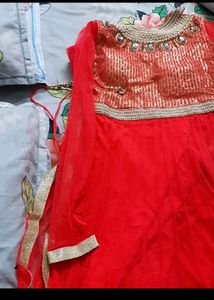 Beautiful Partuly Anarkali Gown Dress