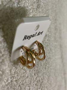 Regal Art Gold Hoop Earrings Anti Tarnish