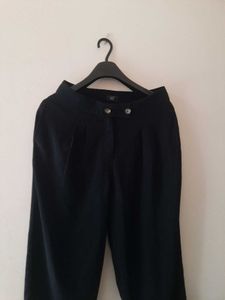 Black Pleated Pants