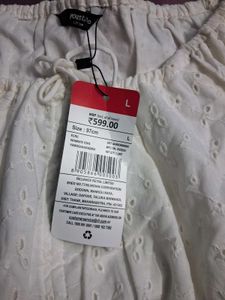 Cute White Eyelet Top