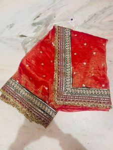 Bridal Pink Embroidered Saree