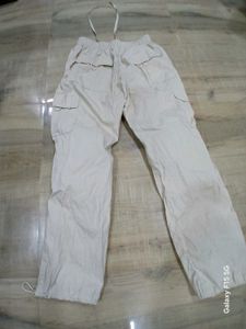 Beige Cargo Pants