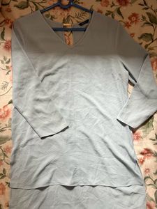 splash Elegant Light Blue Top