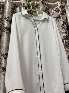 Elegant White Long Sleeve Blouse