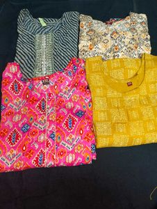 4 Kurtis On Sale