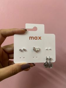 Max Stud Earrings Combo Of 4