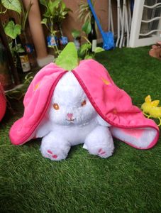 Strawberry bunny soft toy (UNUSED)