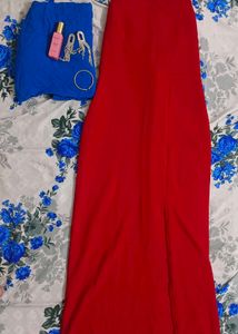 Red Lace-Up Mini Dress