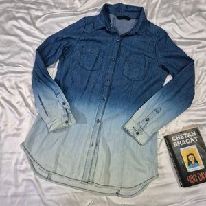 Denim Two Shade Shirt For Men
