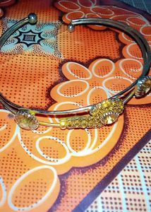 Gold Toned Rhinestone Bracelet