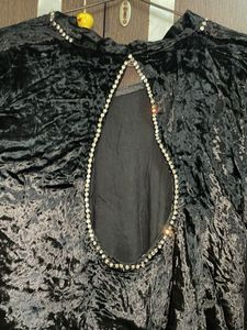 Velvet Rhinestone Dress XXL