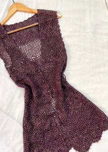 Pinterest Crochet Long Duster D