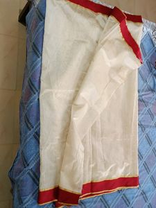 New Cream Saree