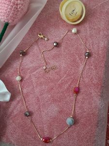 Beaded Gold Necklace