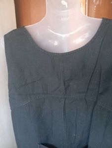 Embroidered Denim Dress