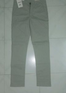 Zara Men Premium Silver-Grey Trousers