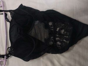Black Fancy Bodysuit