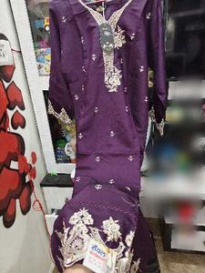 Elegant Purple Kurta Set