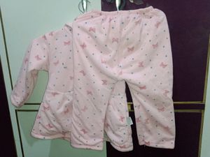 1-2 Yr woonie Baby Girl&#39;s Woolen Frock