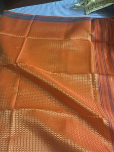 Orange Ethnic ponadai shawl